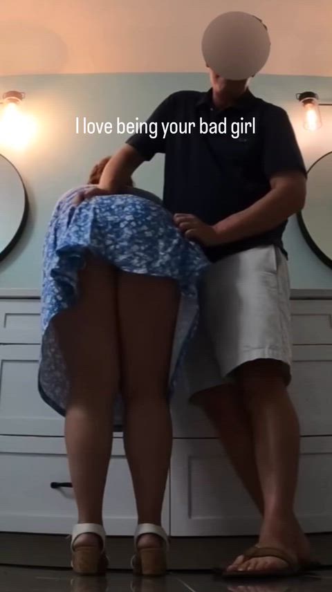 Amateur Ass Big Ass Homemade Hotwife MILF Pawg Spanked Spanking Upskirt Porn GIF by wifeywinks