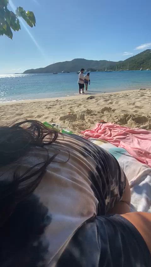 She didn’t care the fisherman were watching a true woman of the sea