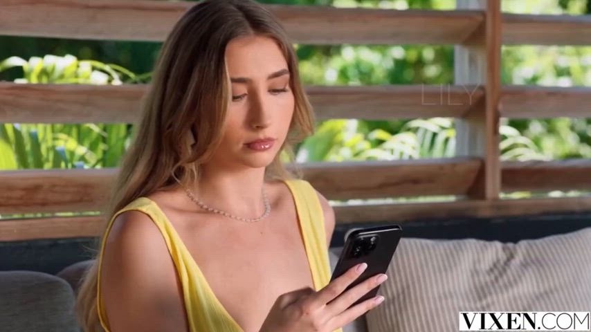 Beautiful [Lily Phillips] provokes with her body