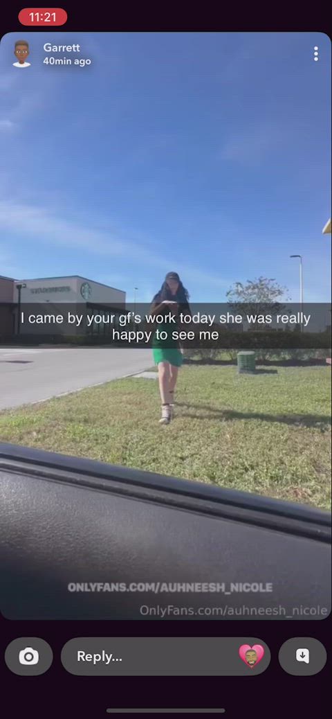 She realllyyy wanted to see him at work 💕♠️