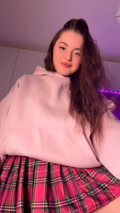 You'll be incredibly warm under this skirt, just check it out and press your face against this pussy