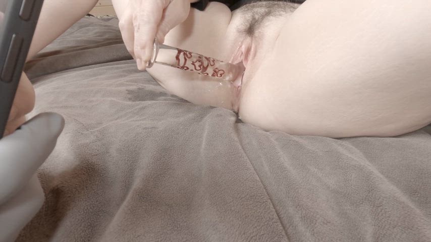 Using a glass dildo. What would you do with it?