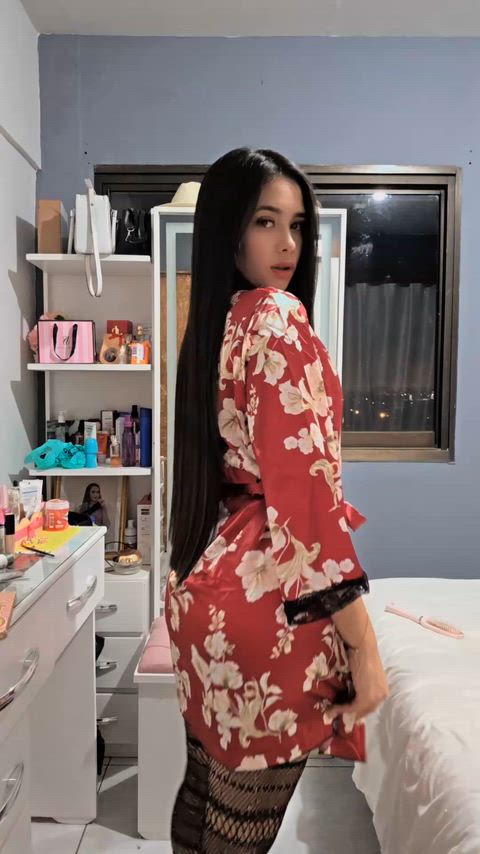 Getting my hair ready