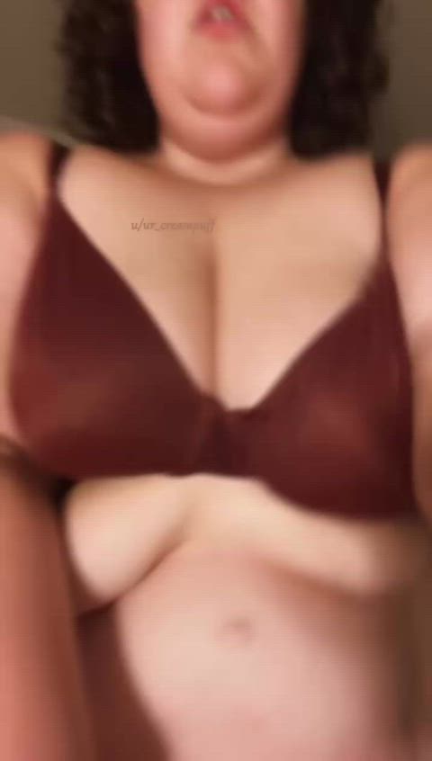 BBW Boobs Bouncing Natural Tits Tease Porn GIF by ur_creampuff