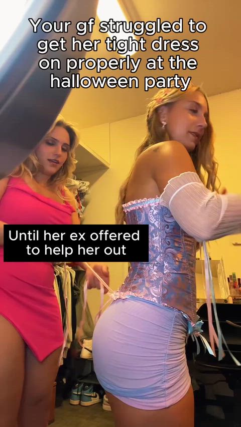 Your gf get's help from her ex on Halloween