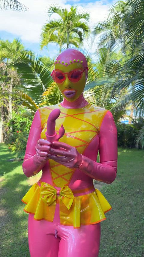Catsuit Fetish Kinky Latex Latex Gloves Rubber Rubbing Sex Toy Toy Toys Porn GIF by missfetilicious