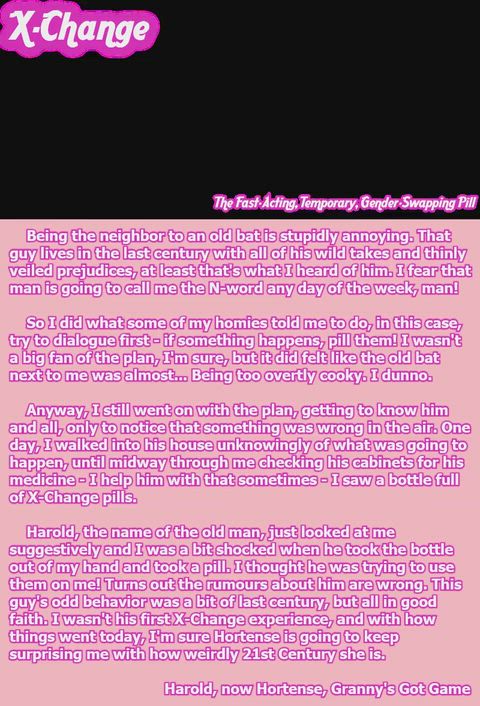 Harold, now Hortense, Granny's Got Game