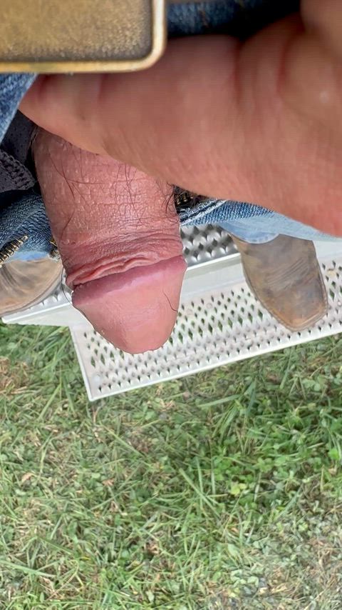 Pissing from the truck