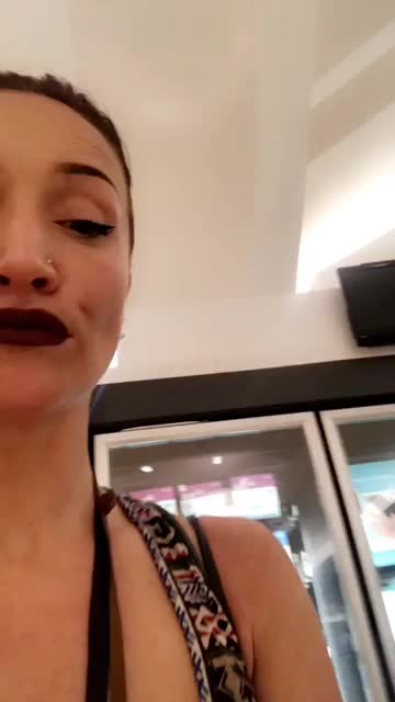 Quick peek on the escalator