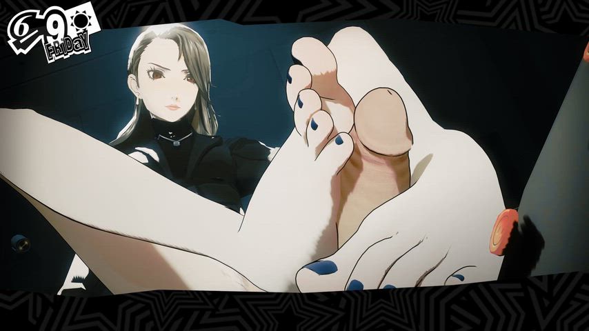 Persona 5 - Sae Niijima Footjob (SwitchLaid)