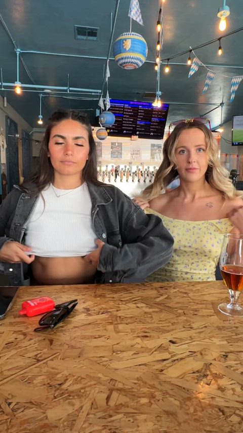 Buy us a drink & we’ll show you our tits