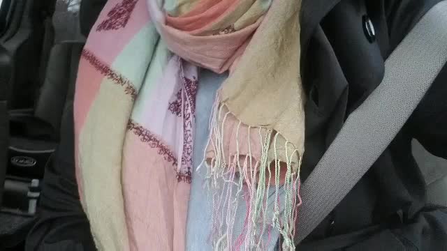 Driving around town with my husband. I wonder if anyone be else noticed.