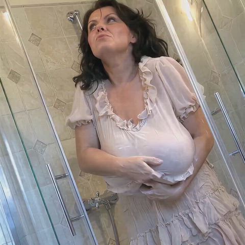 Huge Tits Natural Tits Reveal Porn GIF by giantballsack22