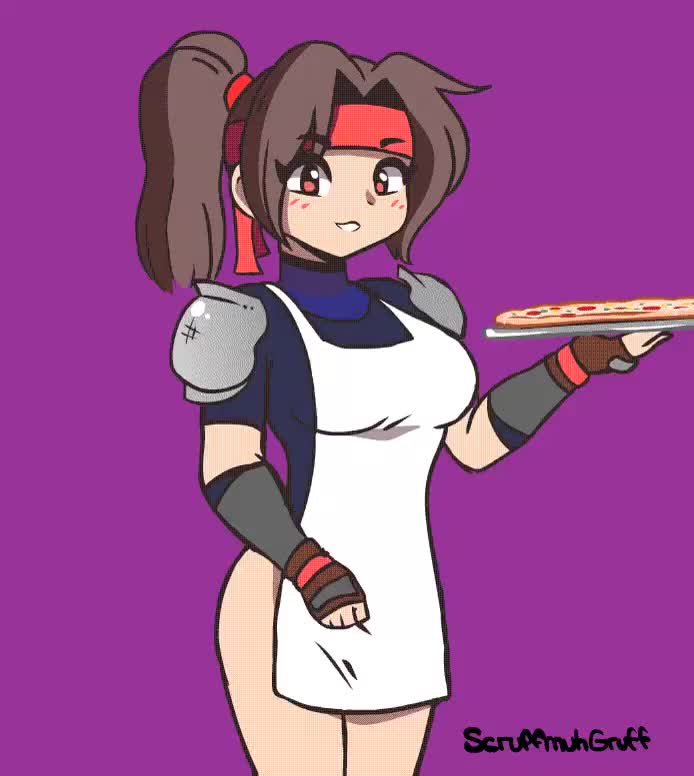 Pizza time with Jessie