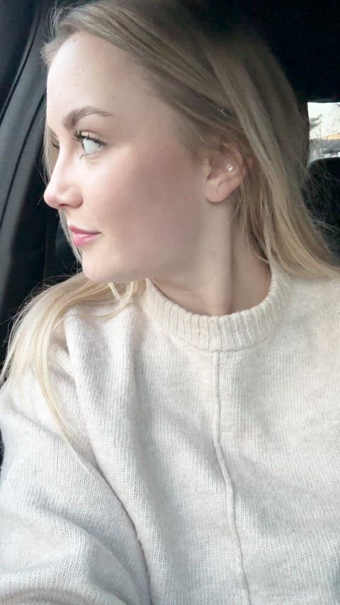 risky flash in the public parking lot