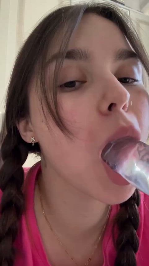 Blowjob Brunette Dildo NSFW OnlyFans Solo Porn GIF by sofamur