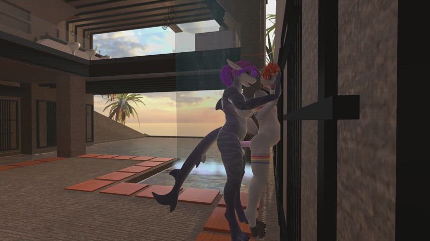Driving him crazy against the wall. 🥵 (Anthro Heat) [I/M]
