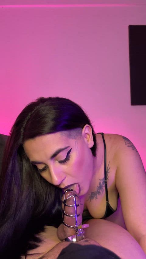 Your cock will be locked up all month, I'm going to have to get a free cock for this LOCKTOBER because yours won't be able to do anything [domme]