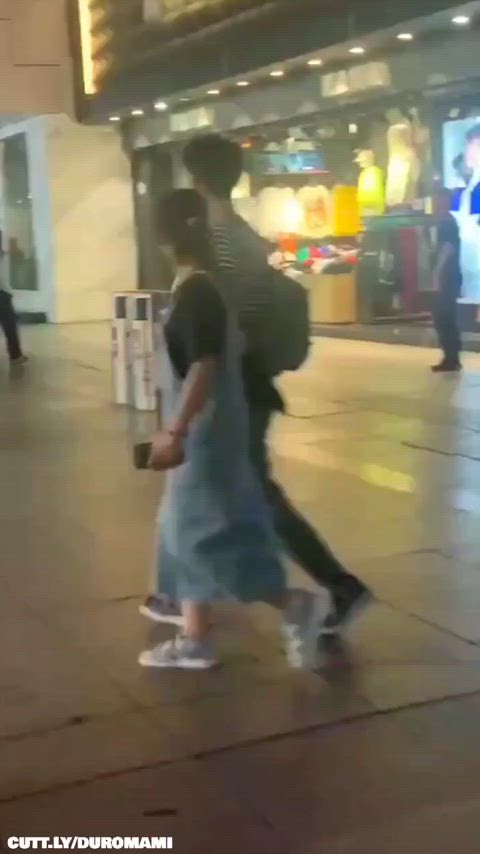 Asian Exhibitionist Funny Porn Public Trashy Boners r/ExposedToStrangers Porn GIF by duromami