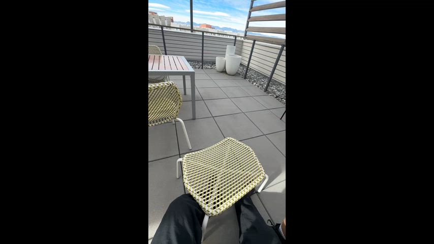 We got horny on the hotel rooftop