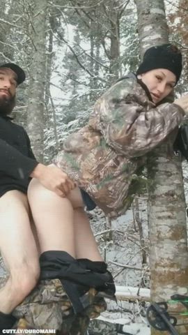 Amateur Cum Cum On Ass Cumshot Hair Pulling Outdoor Rough Sex Standing Doggy Porn GIF by duromami