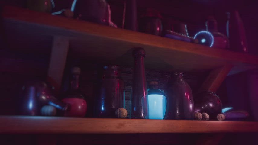 Mona playing with slime (ViciNeko & Kitsune) [Genshin Impact]