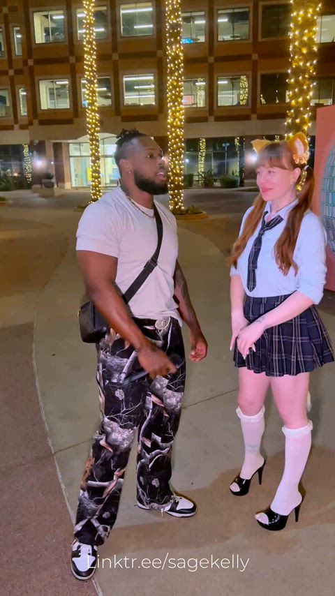 This foxy schoolgirl got curled by @DBGODPLAYHOUSE 🤭 Dropping our second scene on Sunday! 🦊💕