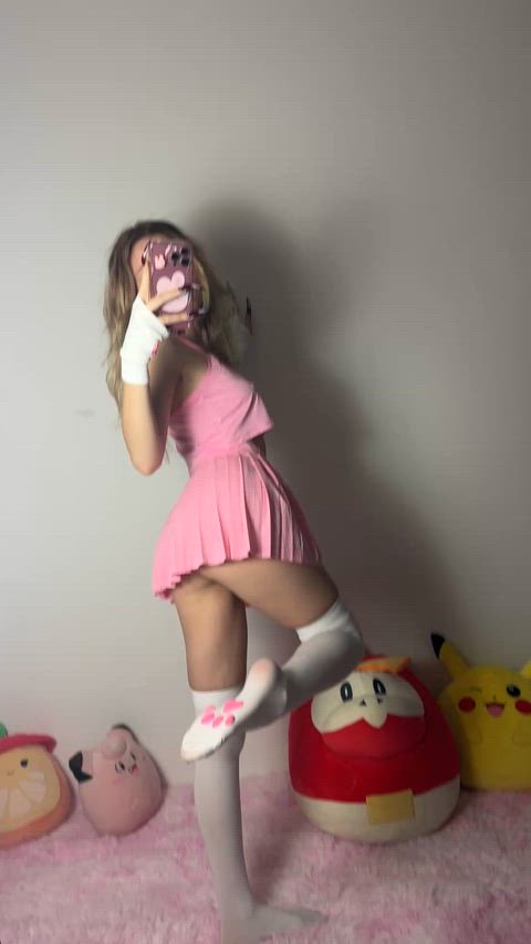 I will let you peek through the skirt