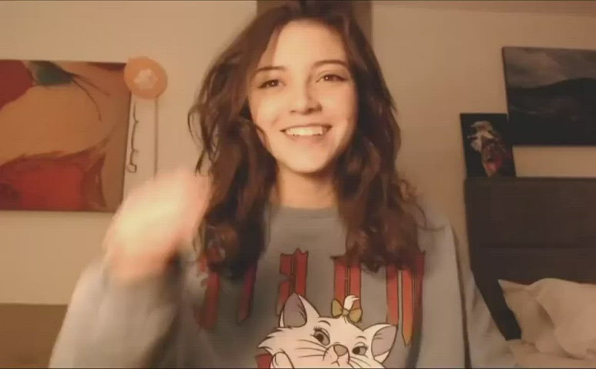 Cute Camgirl Revealing Her Tiny Tits