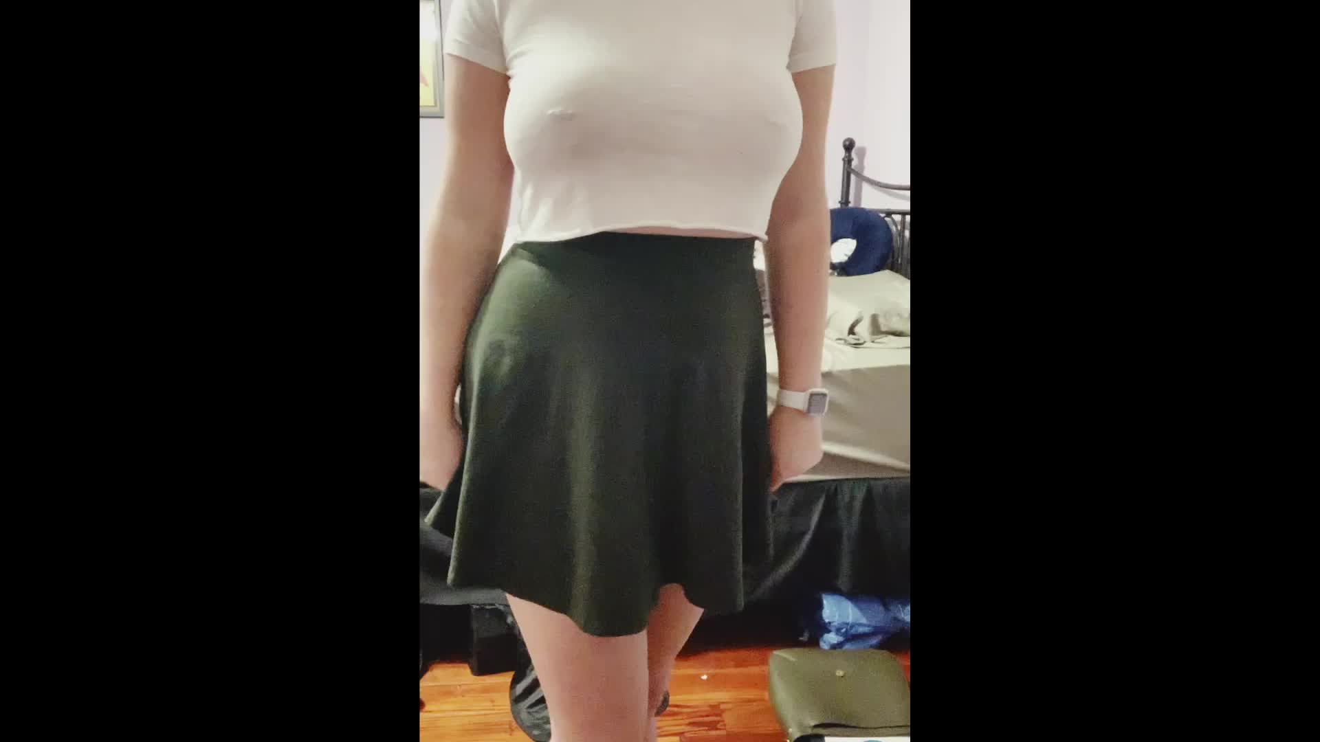 What’s under my skirt? ;)