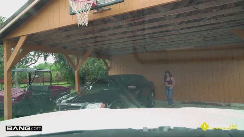 Reluctant Latina Wife's car breaks down