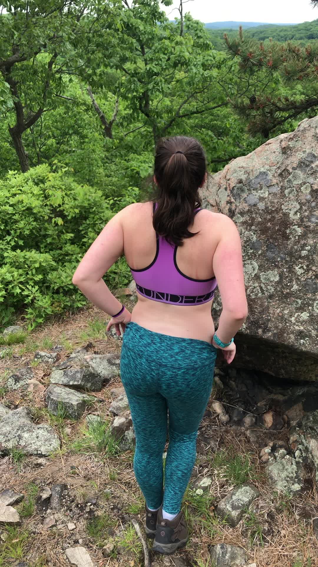 Made our hike a little more un 😁