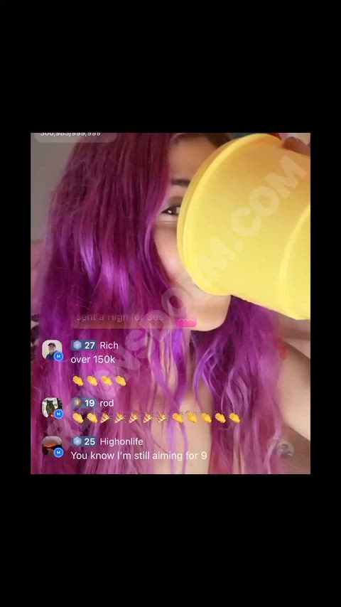 Watch me drink my squirt on live!