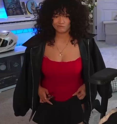 Asian Big Tits Eye Contact Huge Tits Natural Tits Pretty Thick Thighs Thighs Porn GIF by xhsjsndnxjxnc