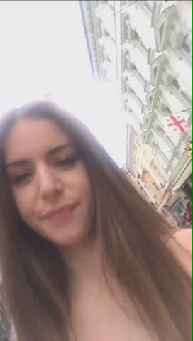 Big Tits Boobs Caught Exhibitionism Exhibitionist Huge Tits Nude Public Voyeur Porn GIF by populardick