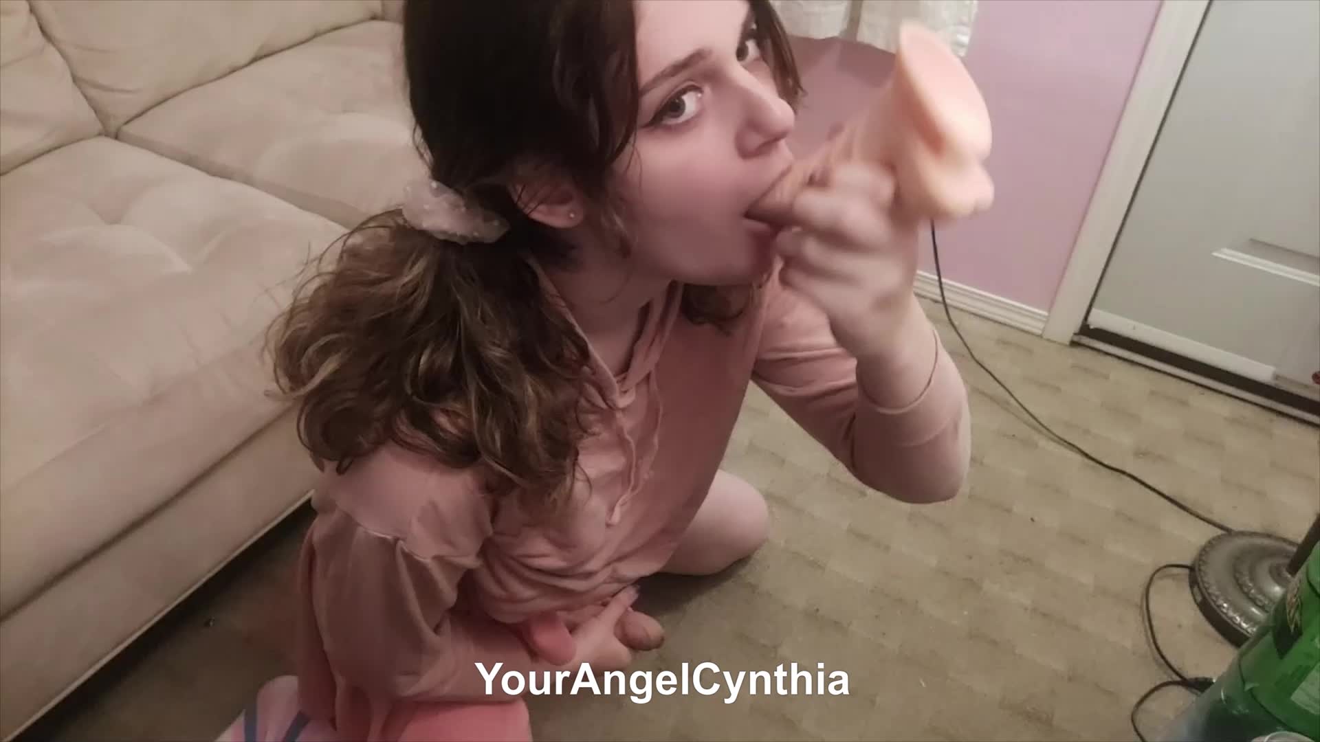 Local Hung EGirl Gags on Cock