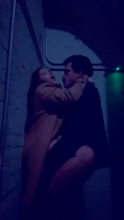 My husband couldn't wait until we got home so we just slipped into the alleyway for a quicky