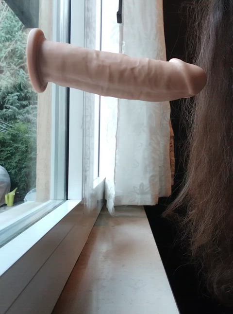 Got horny so I gave the neighbors a show