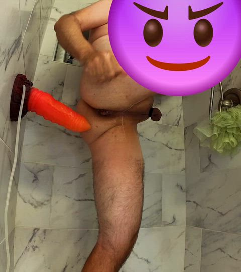 It makes me feel like such a whore when I lift my leg so you can see how deep these toys get inside me. 🤤 Deleting my cock certainly helps too. 😏