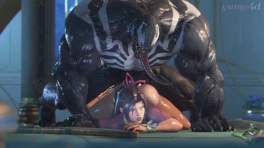 Venom show Psylocke what his 19 inch cock can do(yume4d)