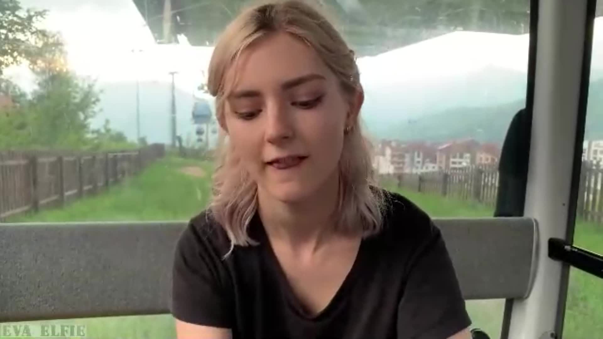 Eva Elfie's Gondola Cum Swallow - Over My Head 🎵
