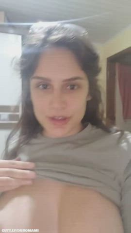 18 Years Old Amateur Areolas Boobs Natural Tits Sucking Tits Teen Tits Tongue Fetish Porn GIF by duromami