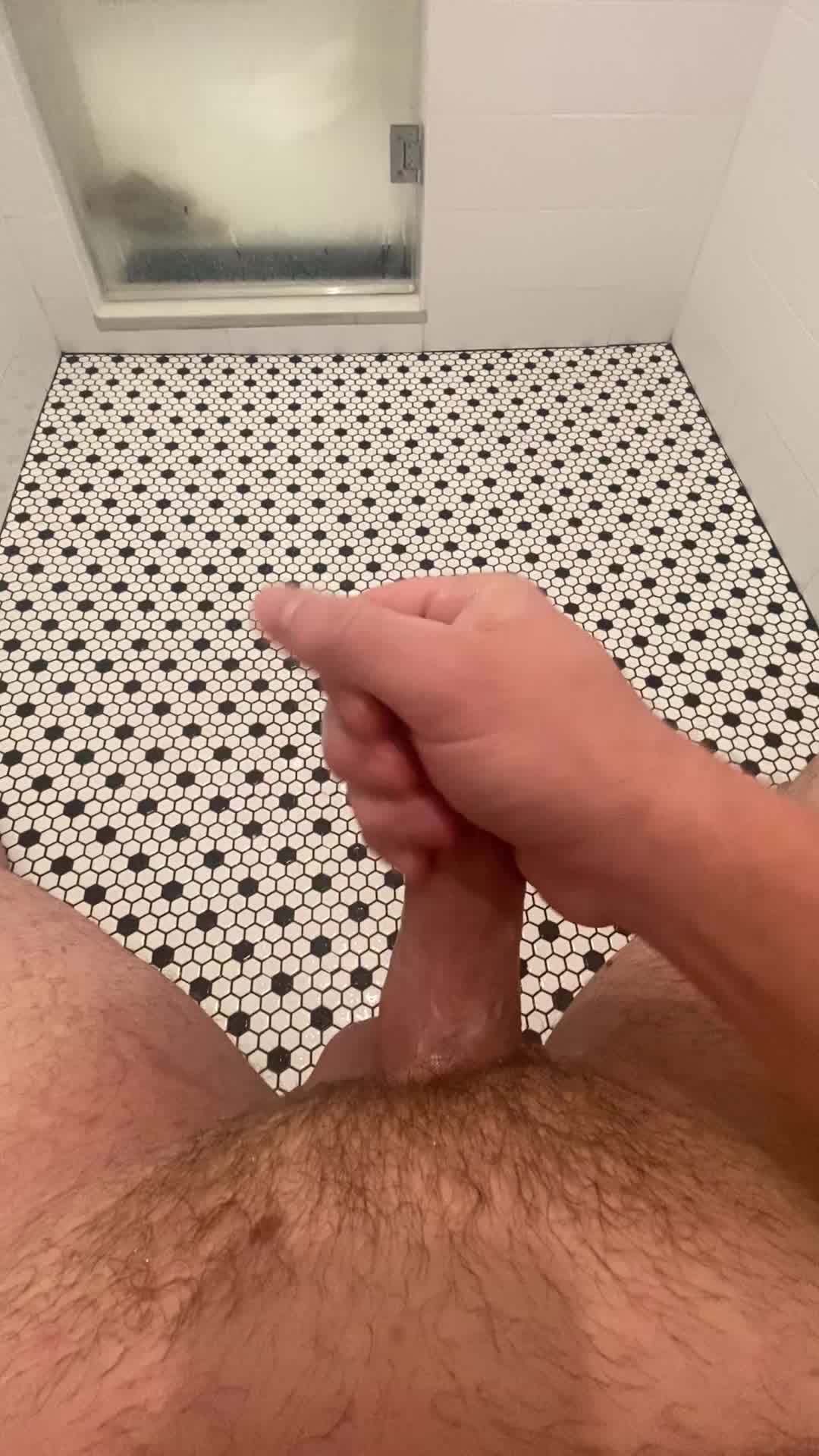 I came in the shower to get clean, but look what happened 😮