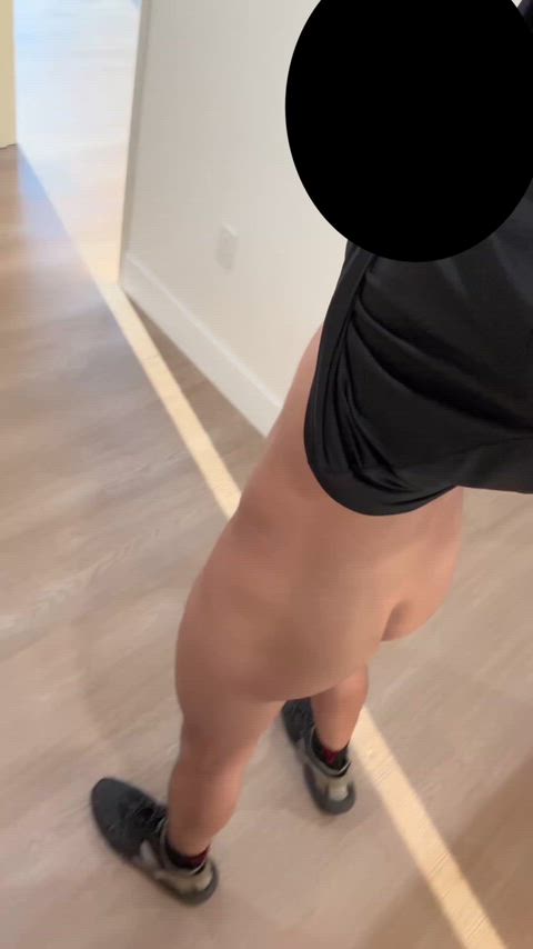 fully naked in the office