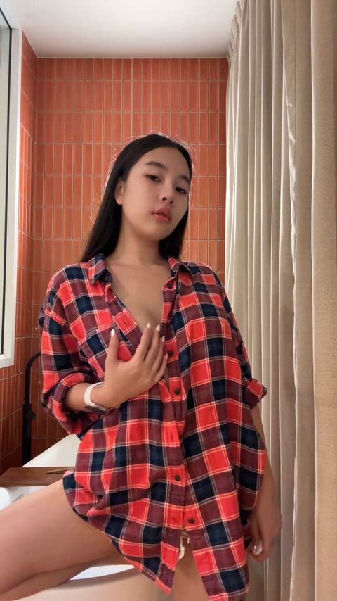 Revealing my juicy Asian tits