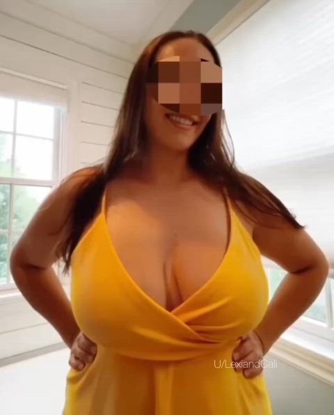 Mom that's proud of my big swinging tits