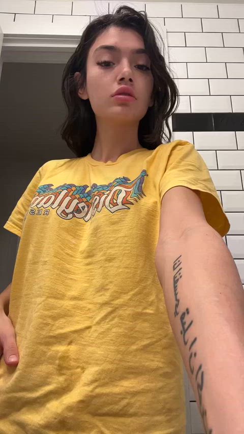 Look how hard my nipples are!