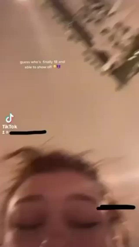 18 Years Old Amateur Ass Big Ass Big Tits Brunette Natural Tits Teen TikTok Tits Porn GIF by populardick
