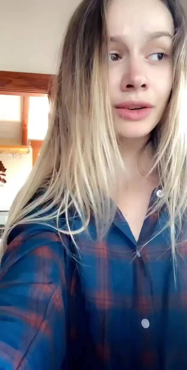 Naomi Swann Dancing in Just a Flannel Shirt