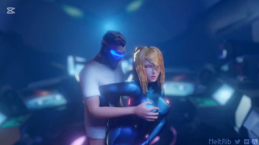 Samus taking huge load of cum. (Meltrib)